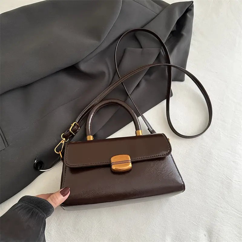 White Retro Square Handbag Women 2025 - Image 4