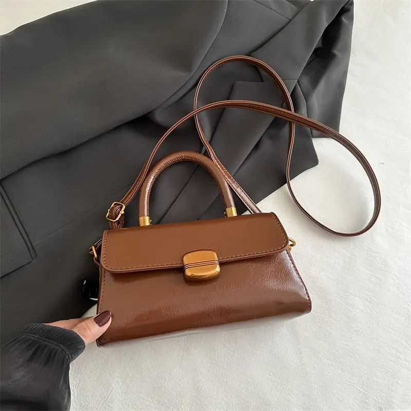 White Retro Square Handbag Women 2025 - Image 5