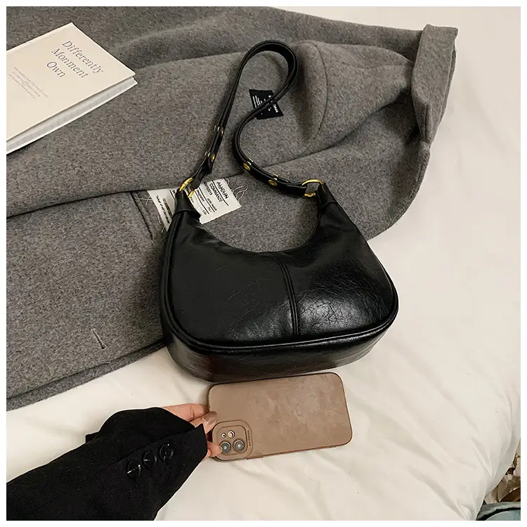 Black Glossy Crossbody Bag for Women 2025 — feature 49