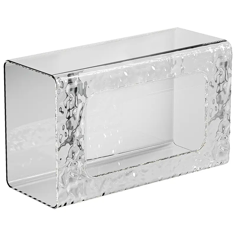 Clear Embossed Toilet Wet Tissue Storage Rack - Image 9