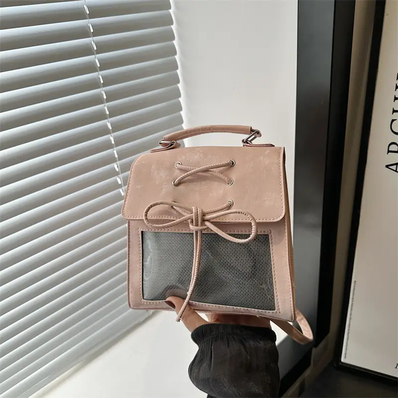 New Japanese Style Cream Pain Bag for Women