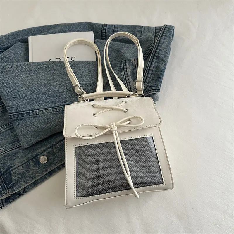 New Japanese Style Cream Pain Bag for Women