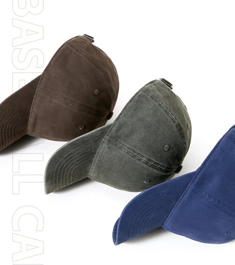 2025 Washed Baseball Cap Light Blue Soft Top Casual Hat — feature 12