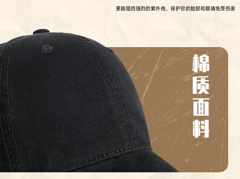 2025 Washed Baseball Cap Light Blue Soft Top Casual Hat — feature 25