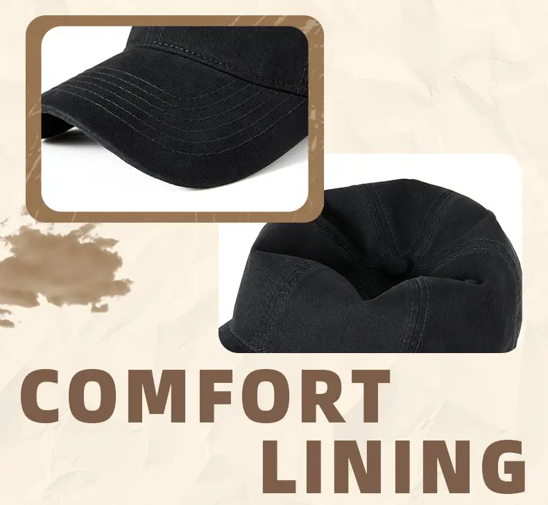 2025 Washed Baseball Cap Light Blue Soft Top Casual Hat — feature 28