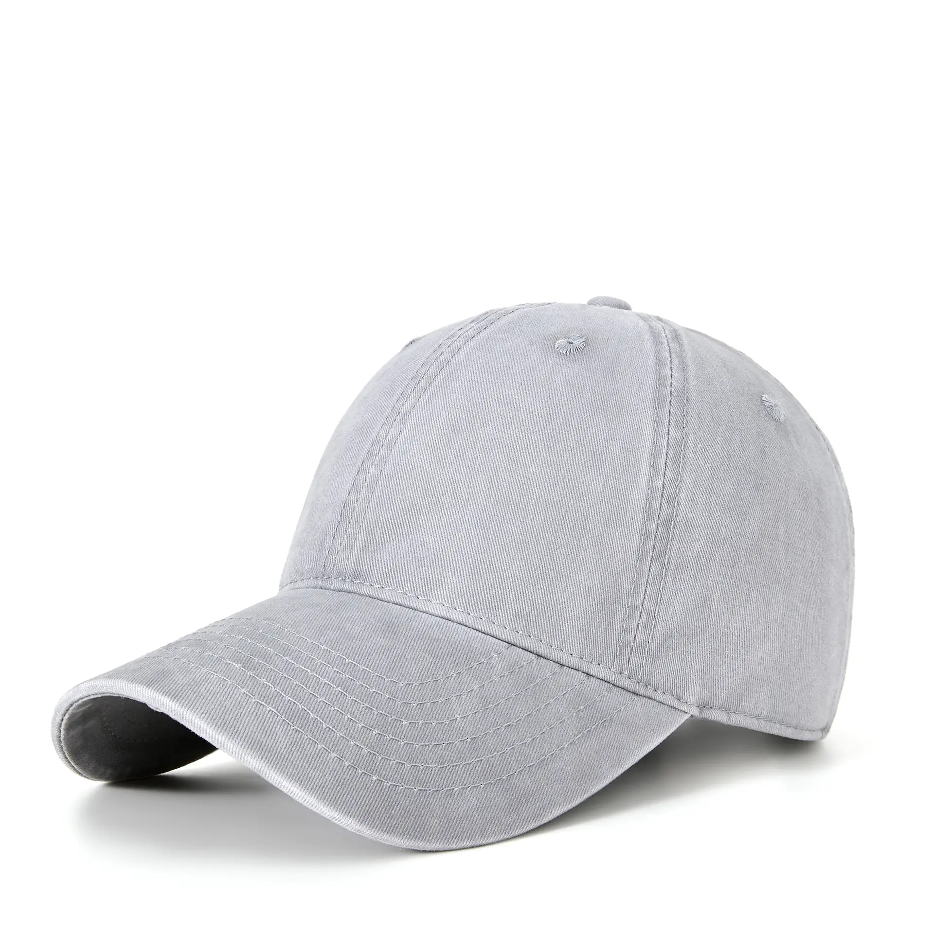 2025 Washed Baseball Cap Light Blue Soft Top Casual Hat - Image 13