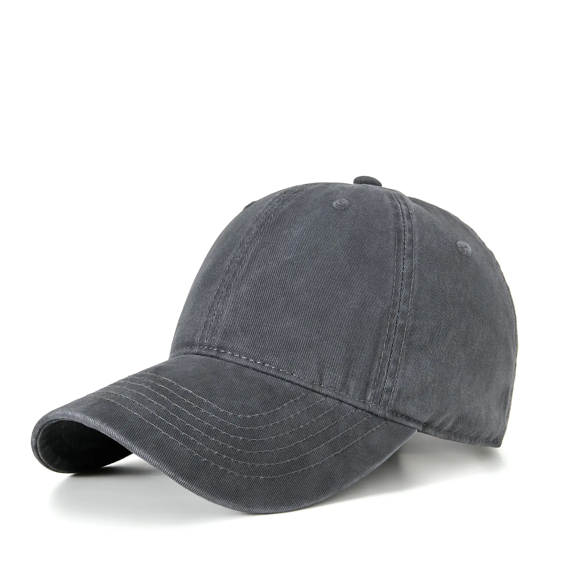 2025 Washed Baseball Cap Light Blue Soft Top Casual Hat - Image 8