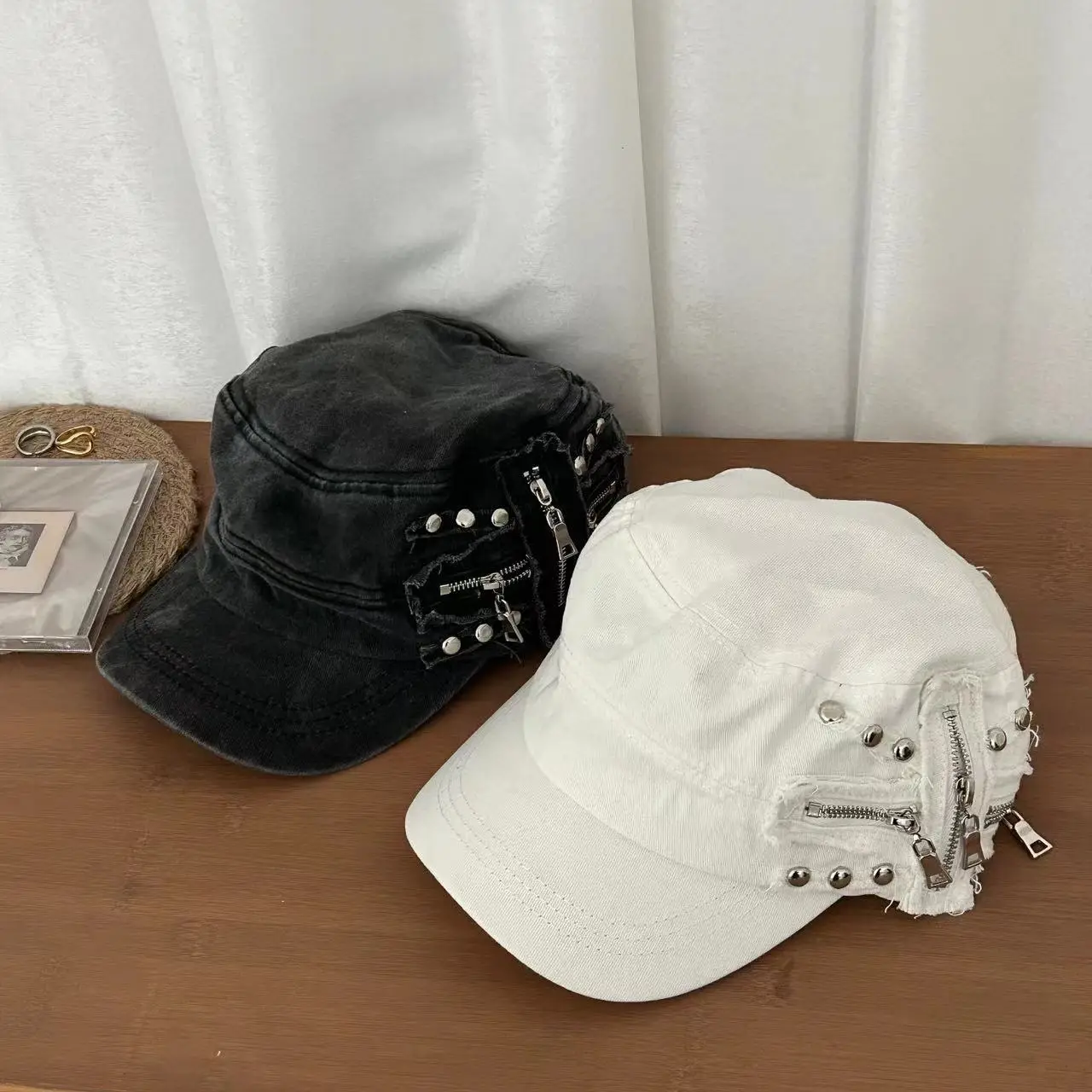 Rivet Cap for Girls, Wind Heavy, Y2K Style — feature 12