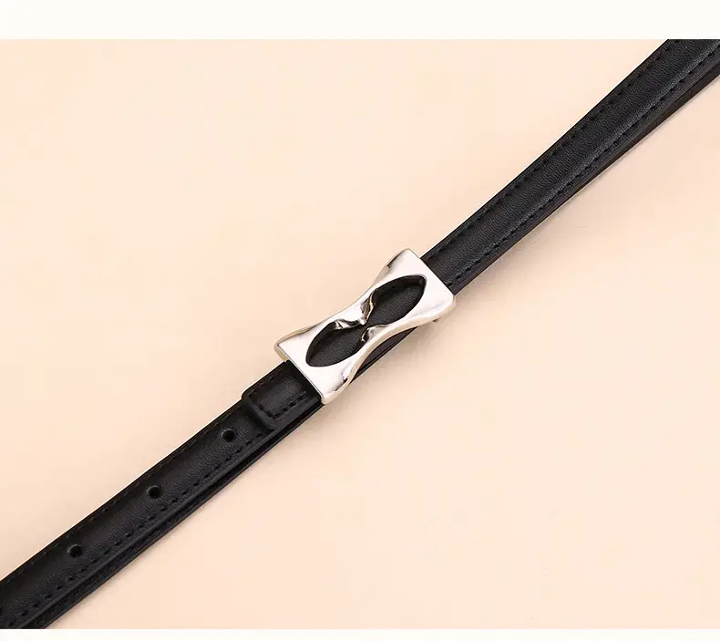 2024 Women's Light Luxury Cowhide Belt with Bow — feature 19