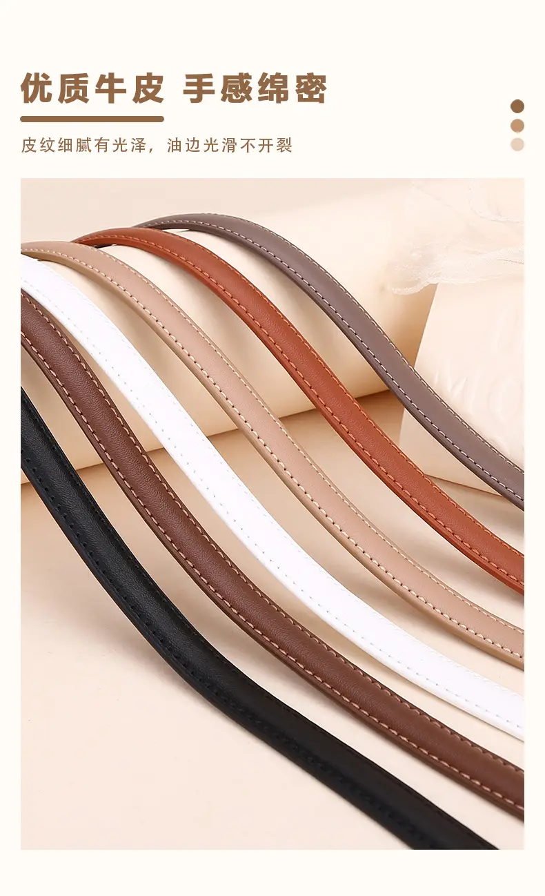 2024 Women's Light Luxury Cowhide Belt with Bow — feature 8