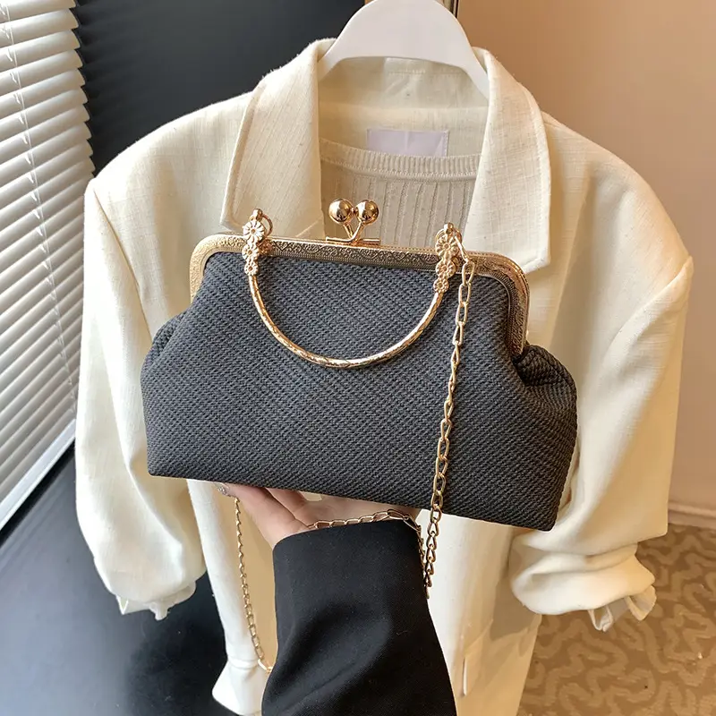 Women's Elegant Gold Chain Shoulder Bag 2025 Spring