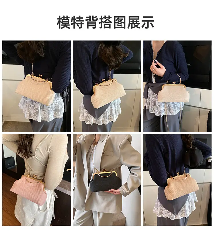 Women's Elegant Gold Chain Shoulder Bag 2025 Spring — feature 2