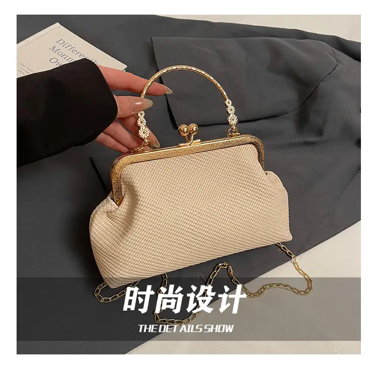 Women's Elegant Gold Chain Shoulder Bag 2025 Spring — feature 5