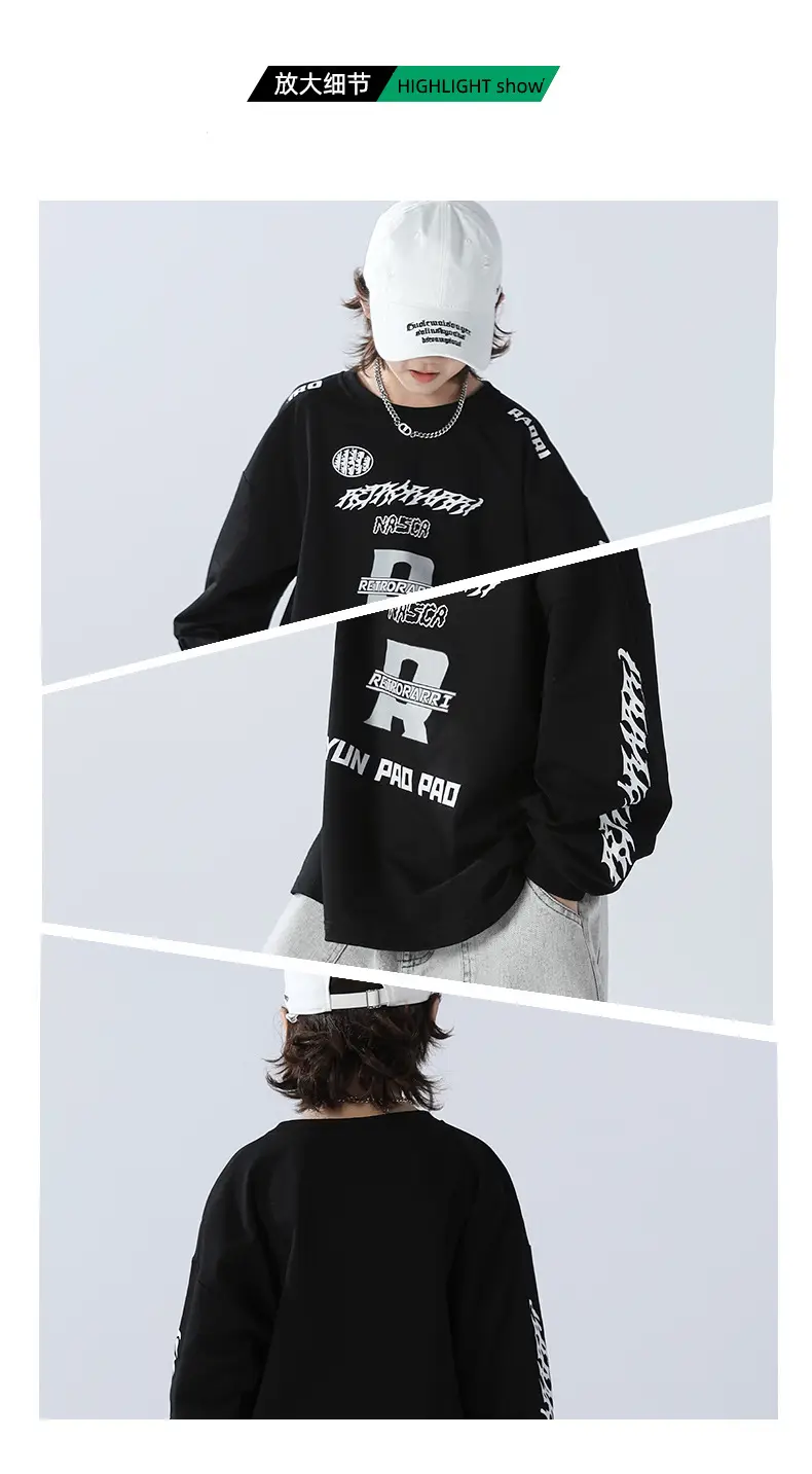 Boys Sweatshirt Black 2026 Kids Spring Wear — feature 6