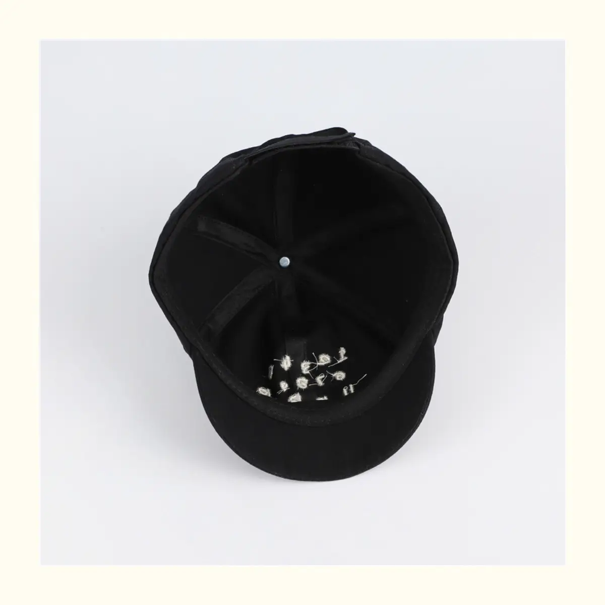 Kids Embroidered Number Cap Tan Black 6-12M — feature 7
