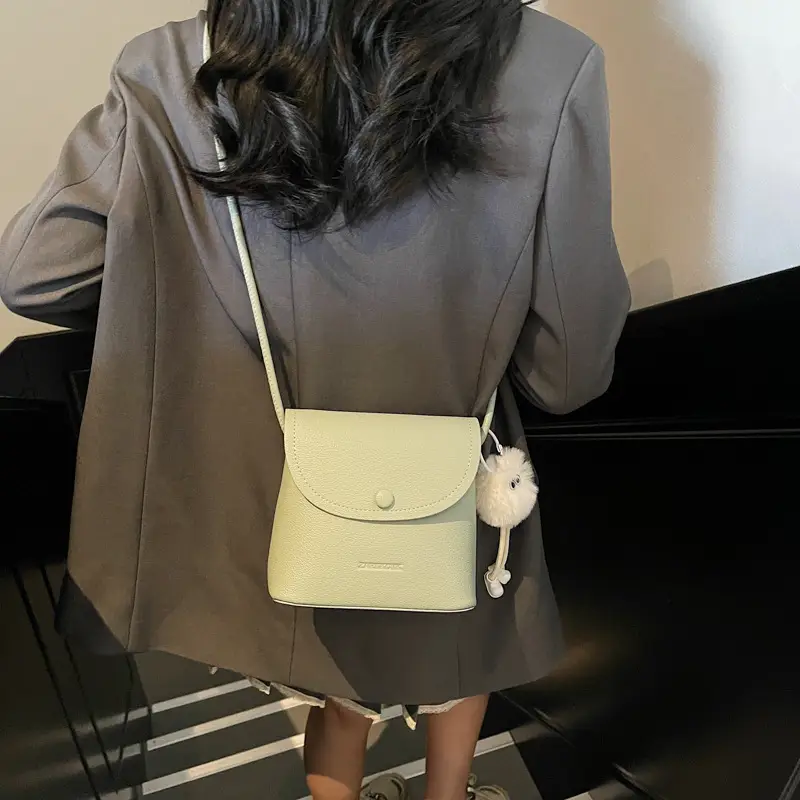 Pink Square Crossbody Bag for Women - Image 11