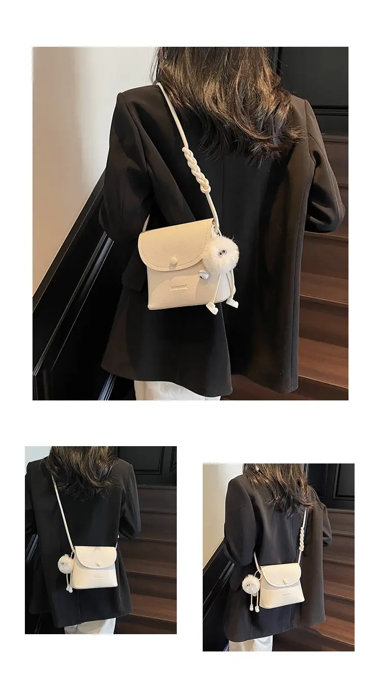 Pink Square Crossbody Bag for Women — feature 11