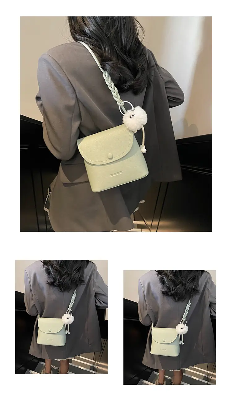 Pink Square Crossbody Bag for Women — feature 12