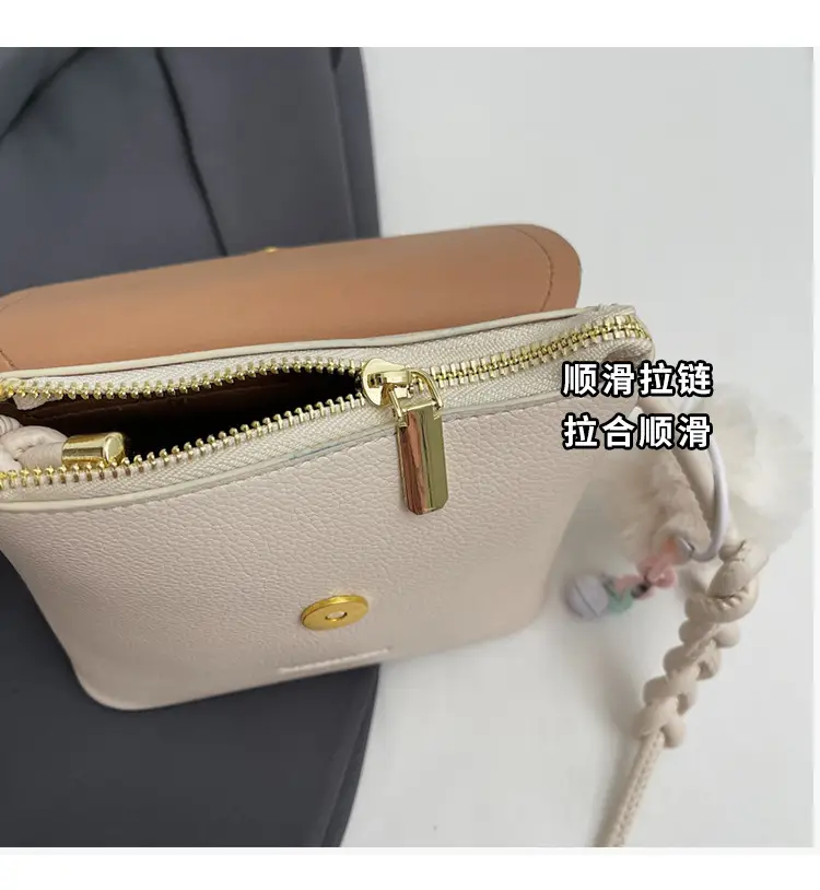 Pink Square Crossbody Bag for Women — feature 6