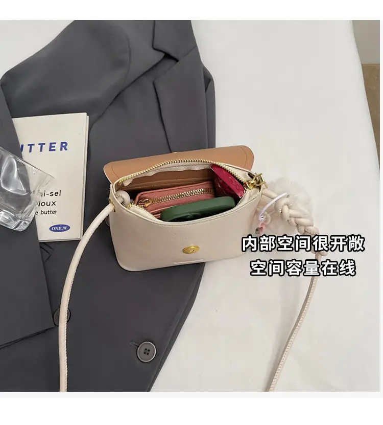 Pink Square Crossbody Bag for Women — feature 9