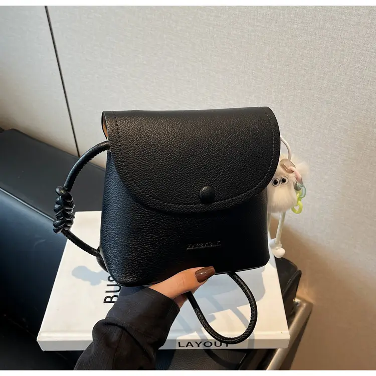 Pink Square Crossbody Bag for Women - Image 5
