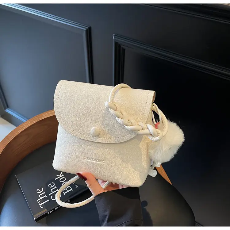 Pink Square Crossbody Bag for Women - Image 6