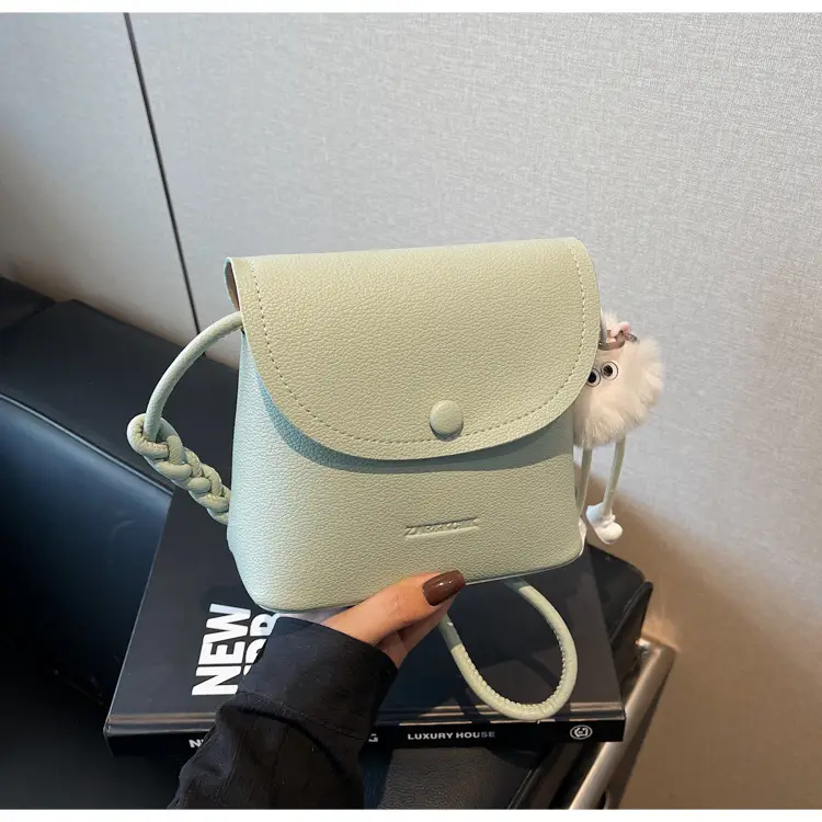 Pink Square Crossbody Bag for Women - Image 7