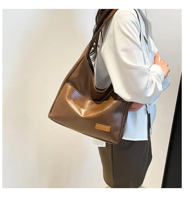 Women's Brown Shoulder Bag 2025 Large Capacity — feature 15