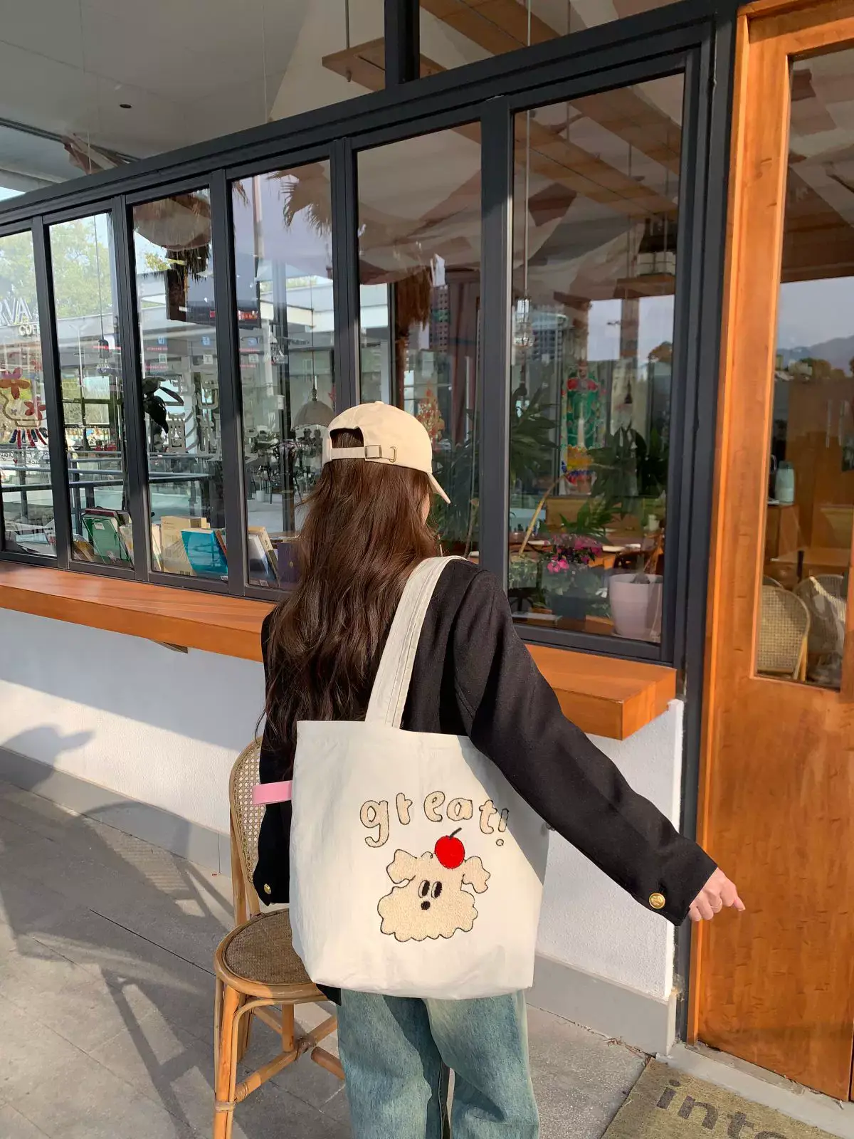 Spring New Fashion Towel Embroidered Portable Tote Large Capacity Fashionable All-match Bag Drawstring Strap Shoulder Bag luggage and leather goods — feature 15