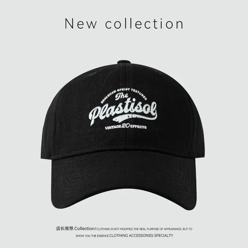 Spring & Autumn New English Printed Baseball Cap Outdoor Casual Korean-style All-match Curved Beave Face Shown Small Cap — feature 15