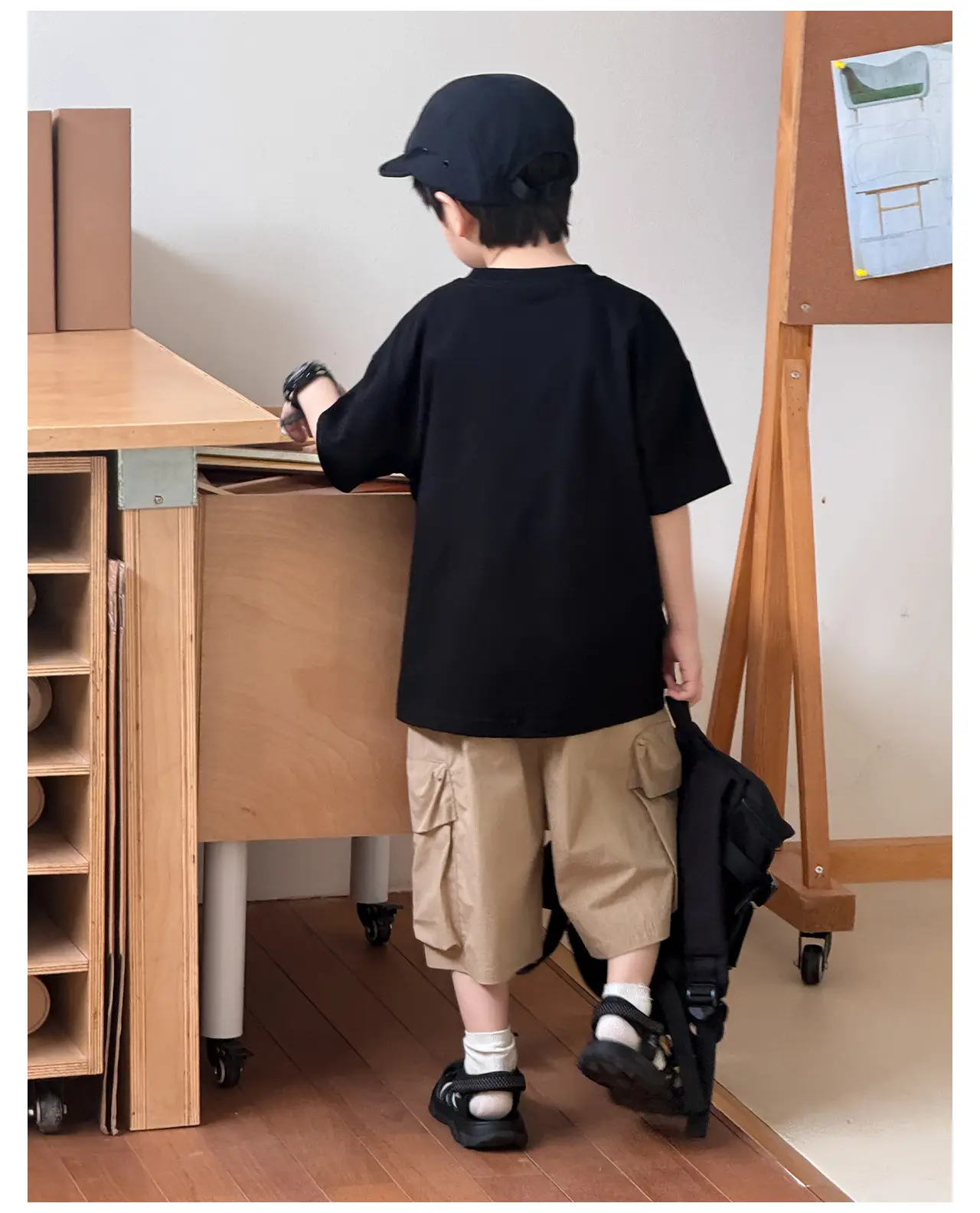 Tongku Boys Korean Letter Print T-Shirt Summer Wear — feature 30