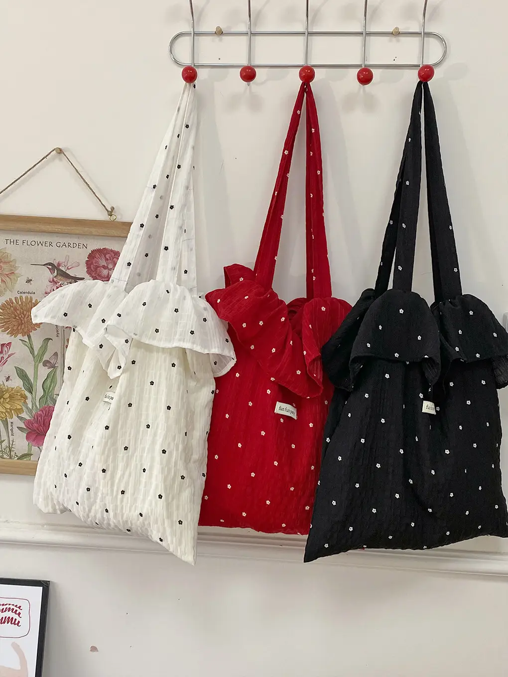 2025 Spring Mesh Shoulder Bags Fairy Style Ruffled Handbags Women - Image 7