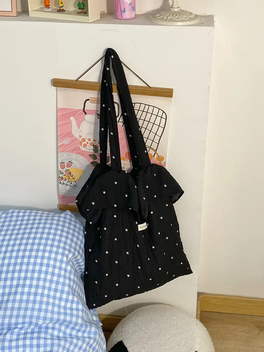 2025 Spring Mesh Shoulder Bags Fairy Style Ruffled Handbags Women - Image 5