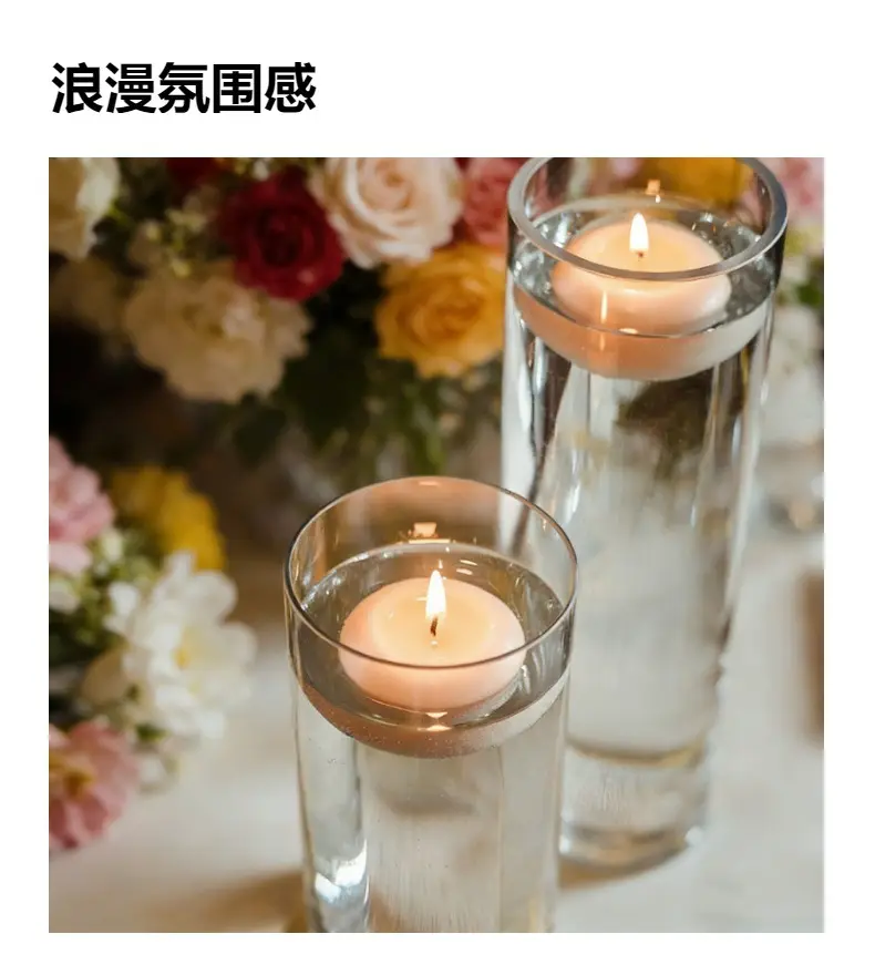 Floating Candles Float on the Water and Burn for a Long Time, Used for Wedding Decorations and Events, Smokeless Floating Candles — feature 4