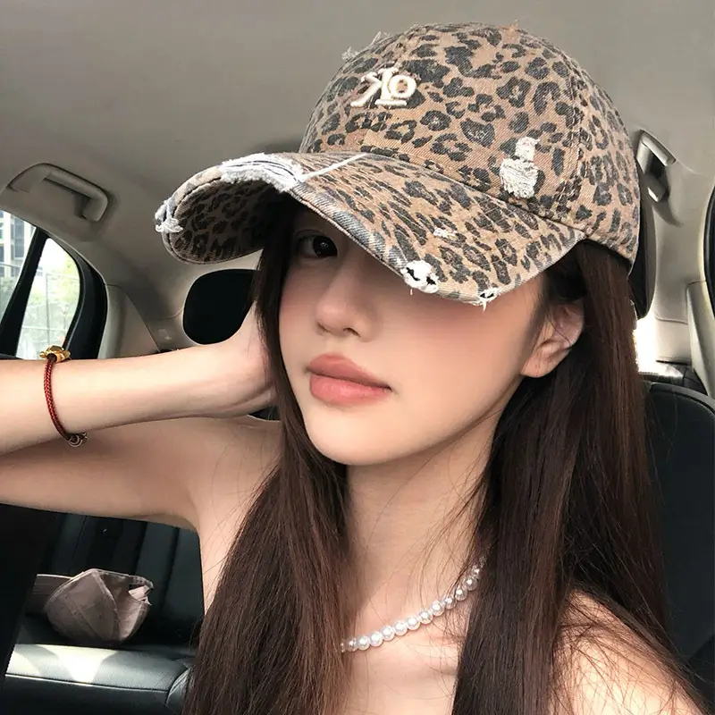 Retro Leopard Print Baseball Cap for Women - Image 3