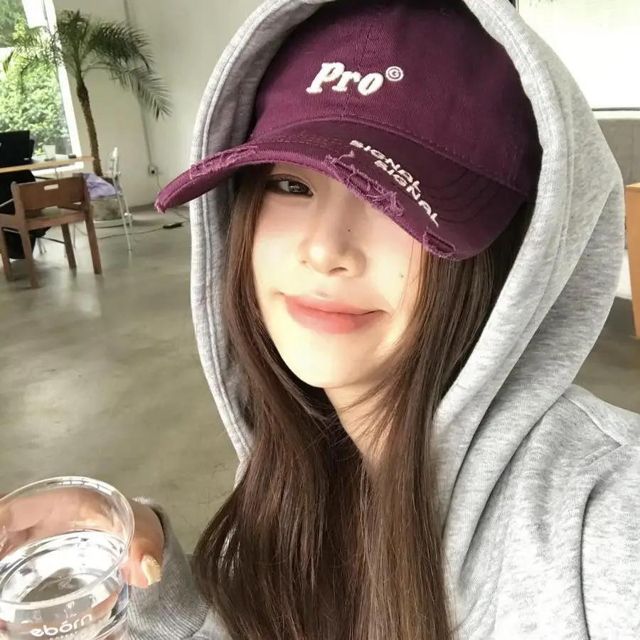 Women's Pro Letter Baseball Cap Large Grey - Image 13