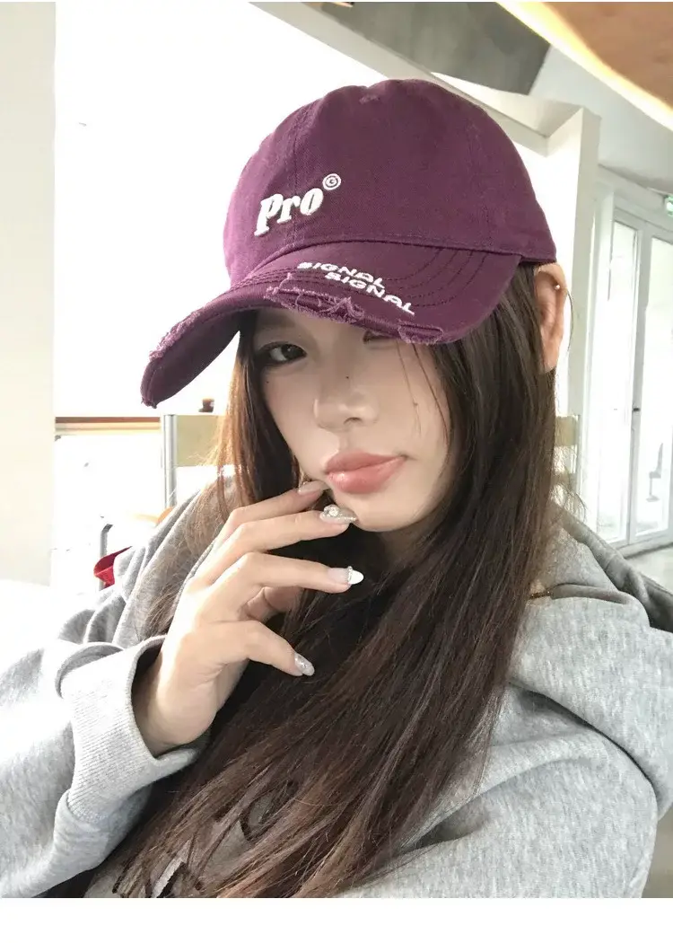Women's Pro Letter Baseball Cap Large Grey — feature 14