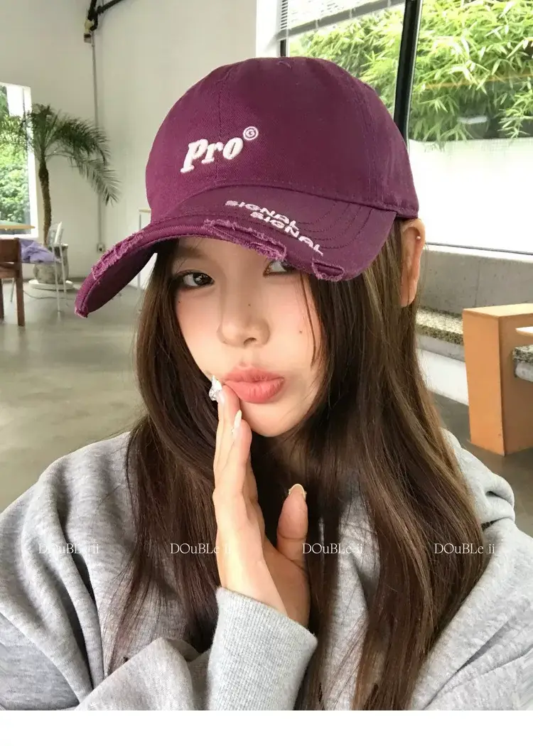 Women's Pro Letter Baseball Cap Large Grey — feature 18