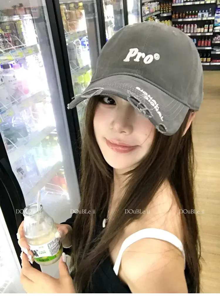 Women's Pro Letter Baseball Cap Large Grey — feature 23
