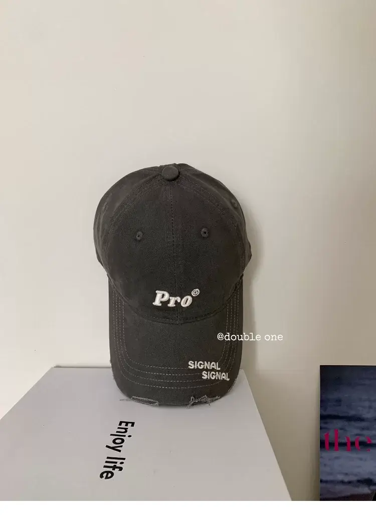 Women's Pro Letter Baseball Cap Large Grey — feature 38