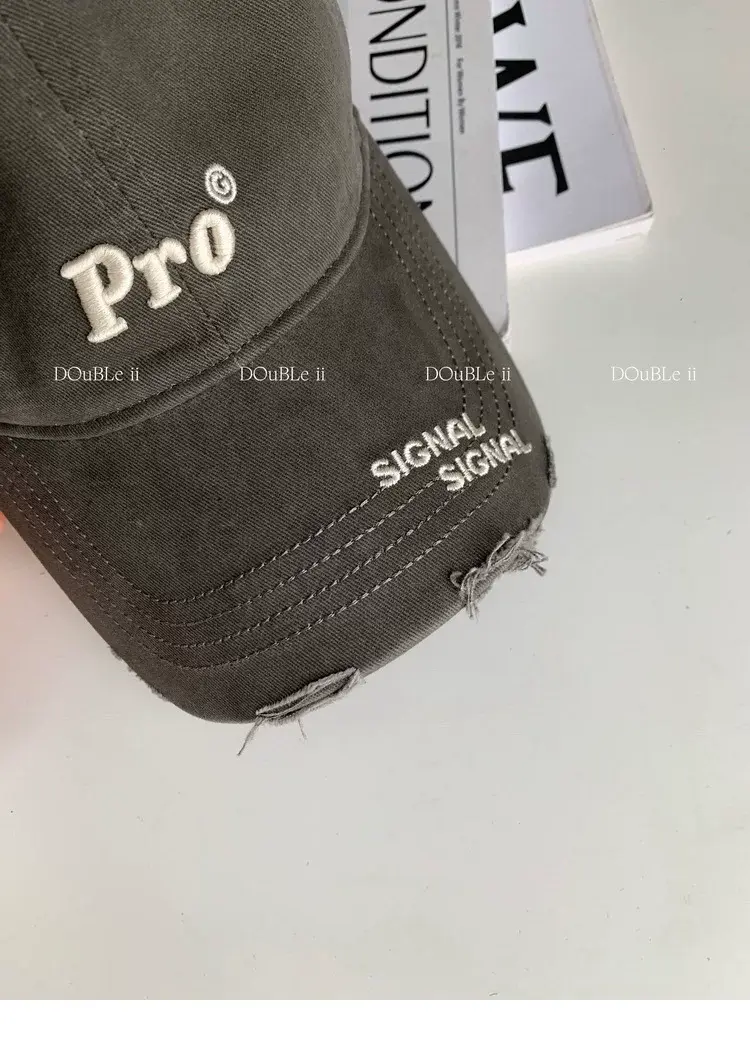 Women's Pro Letter Baseball Cap Large Grey — feature 47