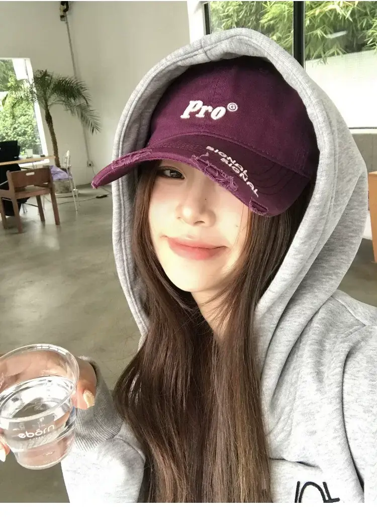Women's Pro Letter Baseball Cap Large Grey — feature 7