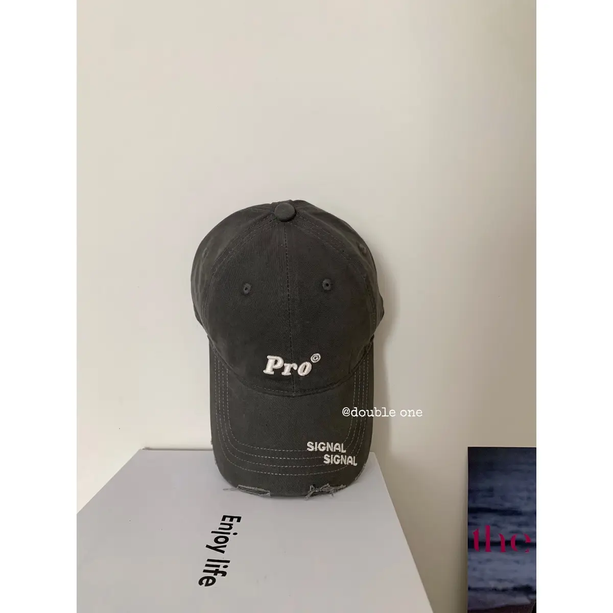 Women's Pro Letter Baseball Cap Large Grey - Image 9