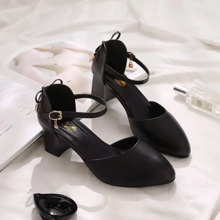 Black Chunky Heel Women's Sandals 2025 Fairy Style — feature 17