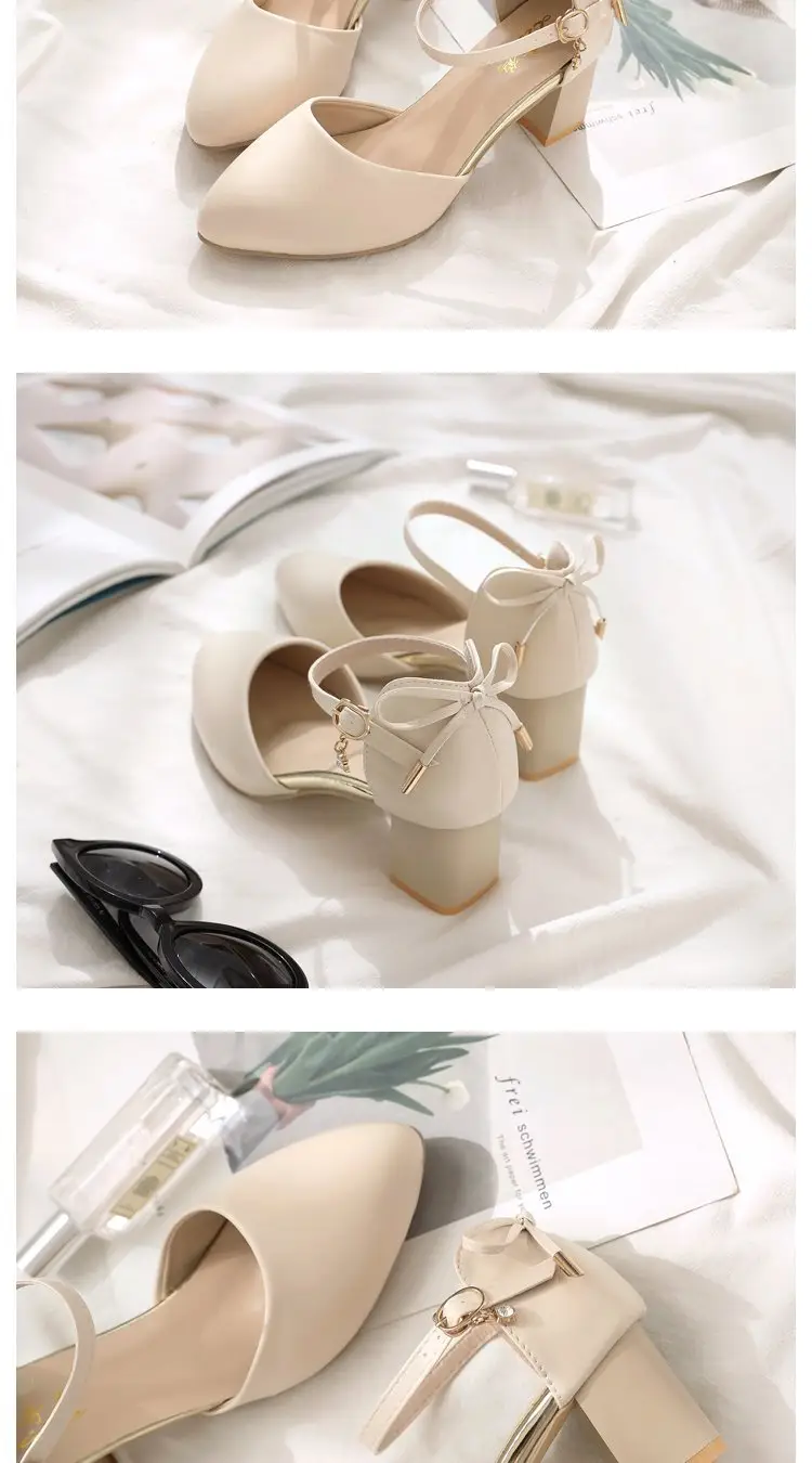 Black Chunky Heel Women's Sandals 2025 Fairy Style — feature 4