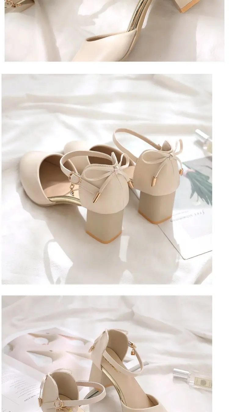Black Chunky Heel Women's Sandals 2025 Fairy Style — feature 5