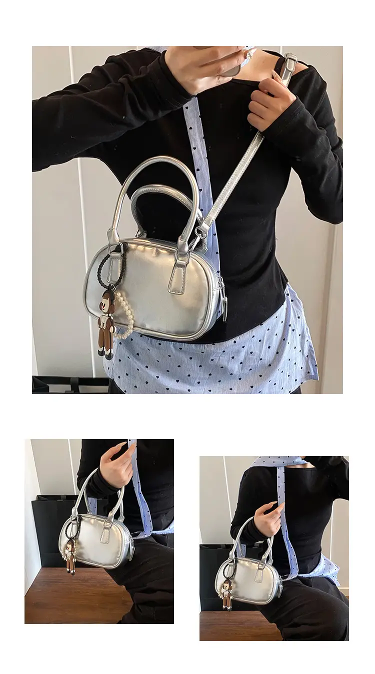 Silver High-End Satchel Bag for Women — feature 10