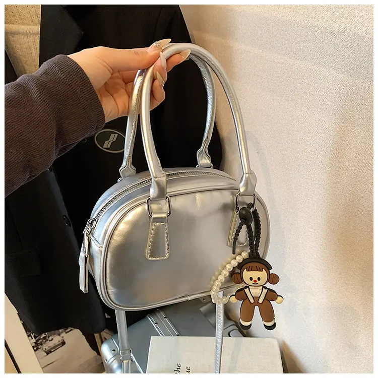 Silver High-End Satchel Bag for Women — feature 30
