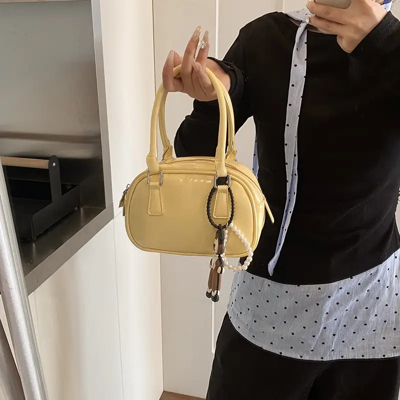 Silver High-End Satchel Bag for Women - Image 2