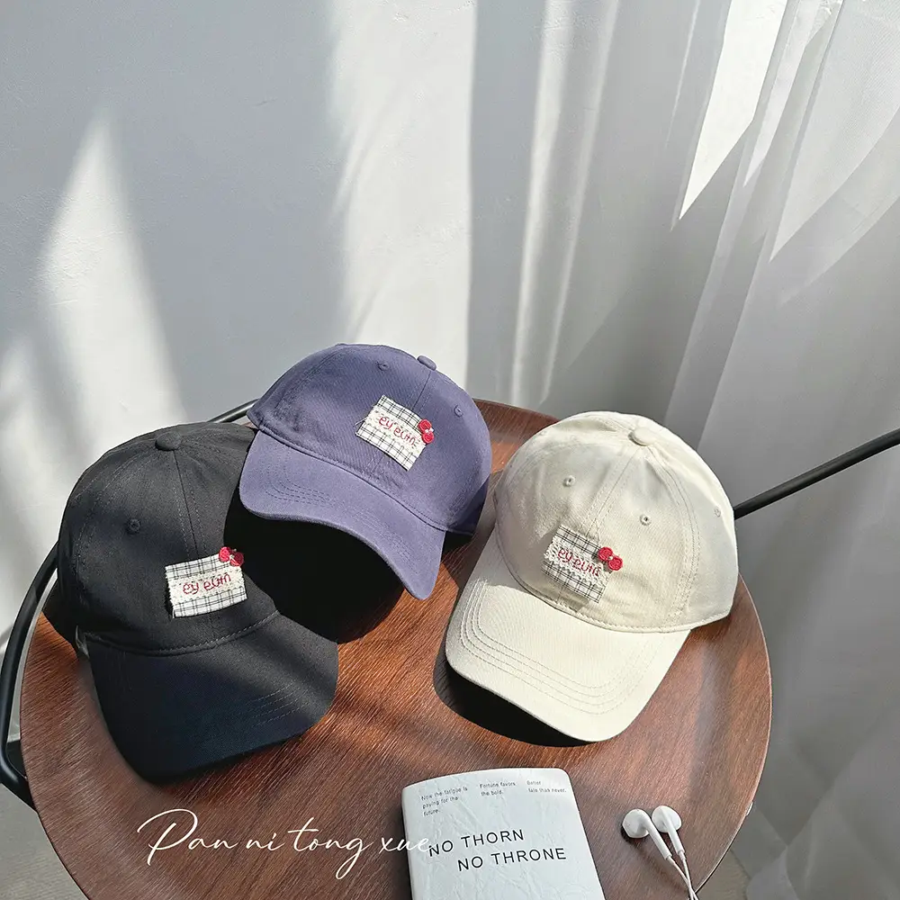 Pink Candy Baseball Cap for Girls Spring Summer Sunscreen - Image 14